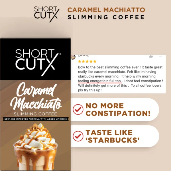 v2.0 Shortcutx Slimming Coffee - Caramel Machiatto | Weight Loss Supplement - Image 7